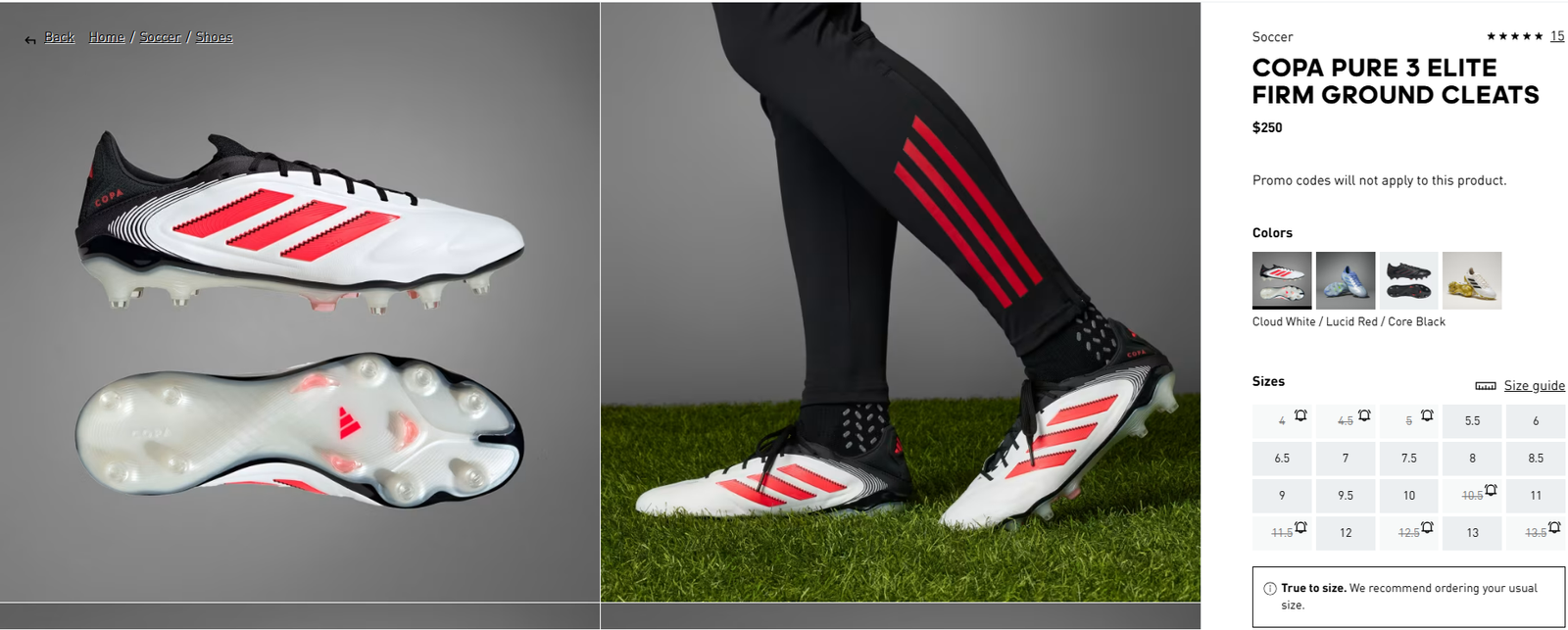 Adidas Copa Pure 3 Elite football boots